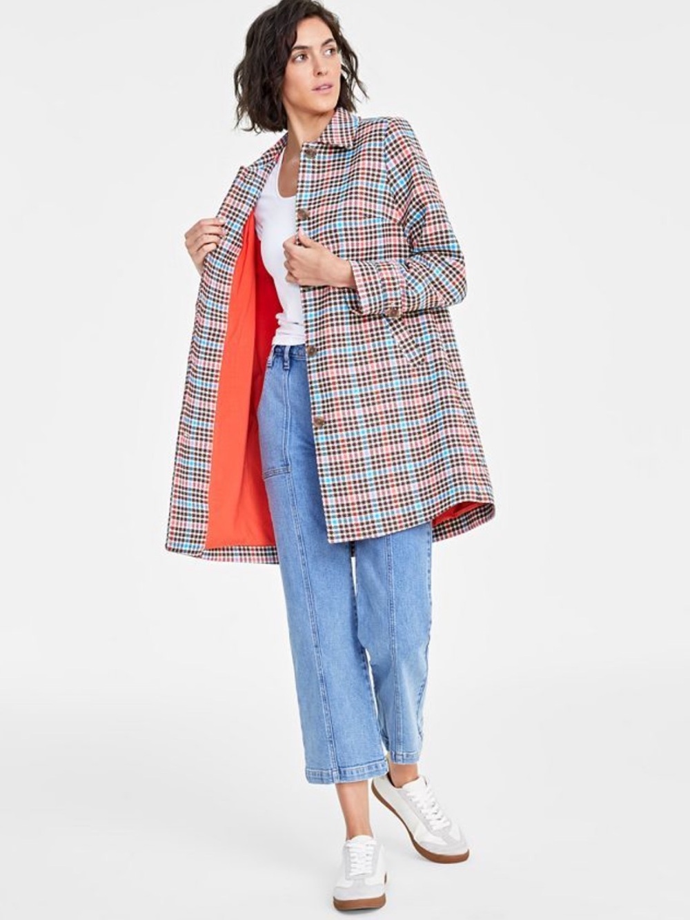 ON 34th Plaid Coat